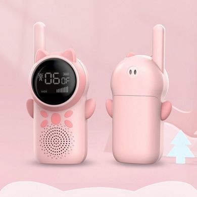 Дитяча рація Walkie Talkie D25 (2 шт) з радіусом дії до 3 км Рожевий/Блакитний