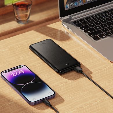 Повербанк павербанк HOCO J153 10000mAh 2USB + microUSB + Type-C Чорний
