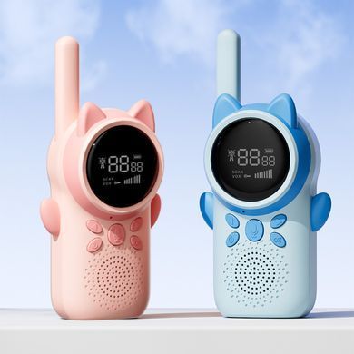 Дитяча рація Walkie Talkie D25 (2 шт) з радіусом дії до 3 км Рожевий/Блакитний