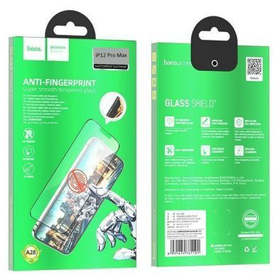 Захисне матове повноекранне скло для iPhone 12 Pro MAX 6.7" HOCO A28 Чорний