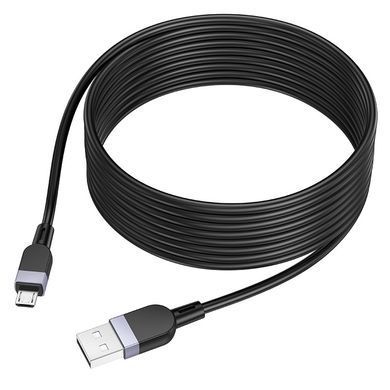 Кабель для зарядки 3м MicroUSB Android HOCO X109 Energy 2.4A Чорний