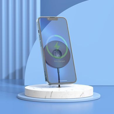 Бездротова зарядка Magsafe 3в1 для iPhone, Apple Watch, Airpods BOROFONE BQ18 | 15W | Чорний