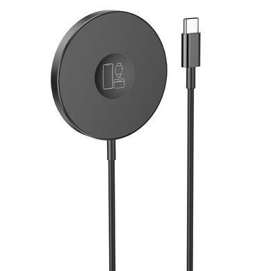 Бездротова зарядка Magsafe 3в1 для iPhone, Apple Watch, Airpods BOROFONE BQ18 | 15W | Чорний