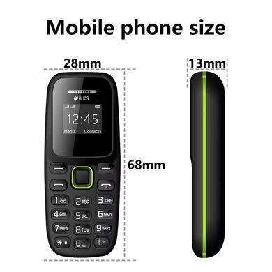 Міні телефон BM310 запасний телефон кнопковий телефон Nano SIM міні мобільний телефон чорний