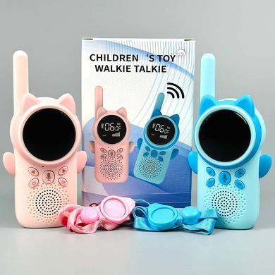 Дитяча рація Walkie Talkie D25 (2 шт) з радіусом дії до 3 км Рожевий/Блакитний