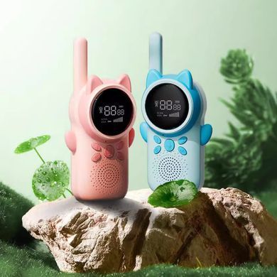 Дитяча рація Walkie Talkie D25 (2 шт) з радіусом дії до 3 км Рожевий/Блакитний