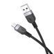 Кабель для зарядки 3м MicroUSB Android HOCO X109 Energy 2.4A Чорний