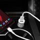 Автомобільний зарядний пристрій (автозарядка) на 2USB з кабелем Lightning 100см HOCO Z27 |2USB, 2.4 A| Білий
