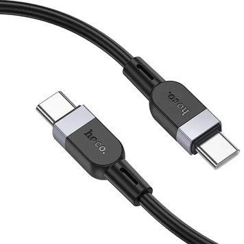 Кабель із швидкою зарядкою 60W для ноутбука та техніки 2м Type-C to Type-C HOCO X109 Energy Чорний