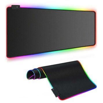 Килимок для миші 800х300мм з&nbsp;яскравим RGB-підсвічуванням від USB GMS WT-5 Чорний 55249