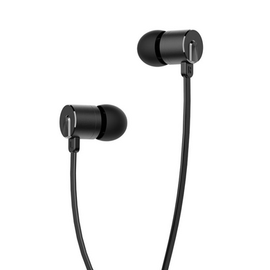 Навушники вакуумні провідні з мікрофоном Hoco with mic Ancient sound M63 Чорний