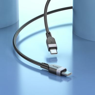 Кабель із швидкою зарядкою 60W для ноутбука та техніки 2м Type-C to Type-C HOCO X109 Energy Чорний