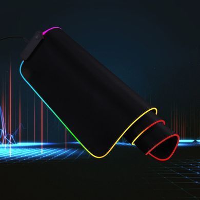 Килимок для миші 800х300мм з&nbsp;яскравим RGB-підсвічуванням від USB GMS WT-5 Чорний 55249