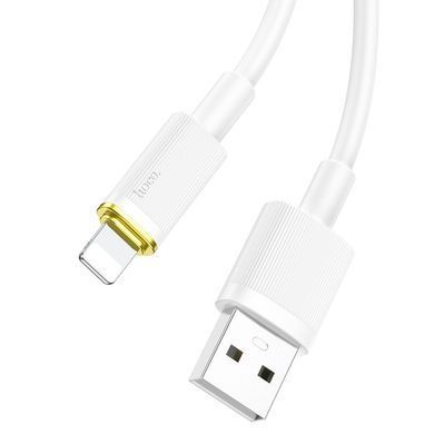 Кабель для зарядки телефона Lightning Apple iPhone HOCO U109 |2.4A/120см| Білий