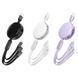Кабель 3в1 MicroUSB + Type-C + Lightning HOCO X78 1м, 2A для зарядки Чорний