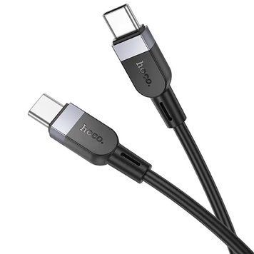 Кабель із швидкою зарядкою 60W для ноутбука та техніки 1м Type-C to Type-C HOCO X109 Energy Чорний