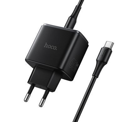 Зарядка з швидкою зарядкою 65W зарядний пристрій з кабелем Type-C HOCO C159A швидка зарядка для телефона