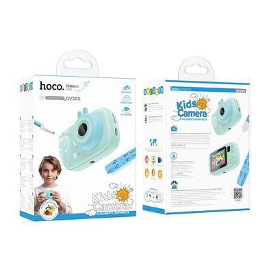 Дитячий фотоапарат з підтримкою карти пам'яті HOCO DV205 Блакитний