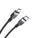 Кабель із швидкою зарядкою 60W для ноутбука та техніки 1м Type-C to Type-C HOCO X109 Energy Чорний