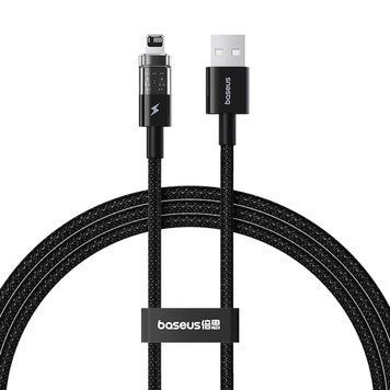 Кабель для зарядки та передачі даних USB to Lightning Baseus Gem 2.4A, 2m (P10373003111-01) Черный 56871