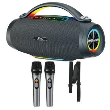 Колонка з мікрофонами Sing-e ZQS V98 караоке колонка портативна Bluetooth колонка 100W бездротова колонка з мікрофонами