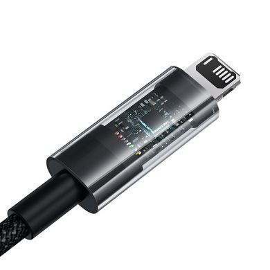 Кабель для зарядки та передачі даних USB to Lightning Baseus Gem 2.4A, 2m (P10373003111-01) Черный 56871