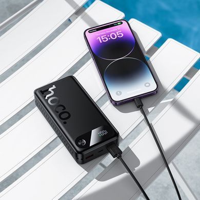 Повербанк павербанк з швидкою зарядкою PD20W HOCO J154A Victorious 20000mAh 2USB + Type-C 22.5W Чорний