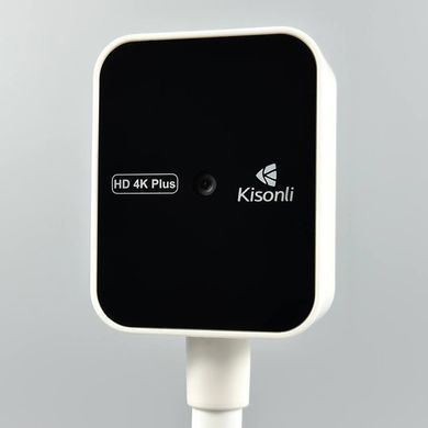 Веб-камера для комп'ютера KISONLI D1 4K Plus, 5P (3480&times;2880) з вбудованим мікрофоном і автофокусом Білий 59223