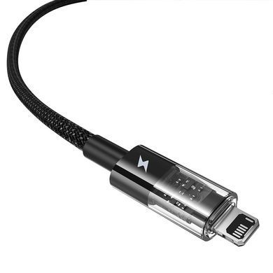 Кабель для зарядки та передачі даних USB to Lightning Baseus Gem 2.4A, 2m (P10373003111-01) Черный 56871