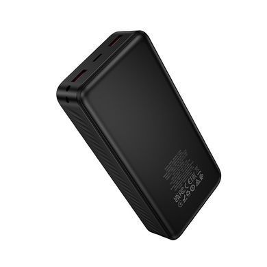 Повербанк павербанк з швидкою зарядкою PD20W HOCO J154A Victorious 20000mAh 2USB + Type-C 22.5W Чорний