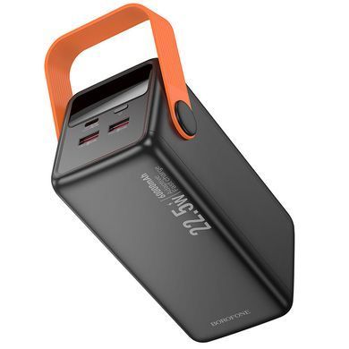 Павербанк повербанк 60000mAh зі швидкою зарядкою 22.5W та ліхтарем BOROFONE BJ66B 2USB/1Type-C Чорний
