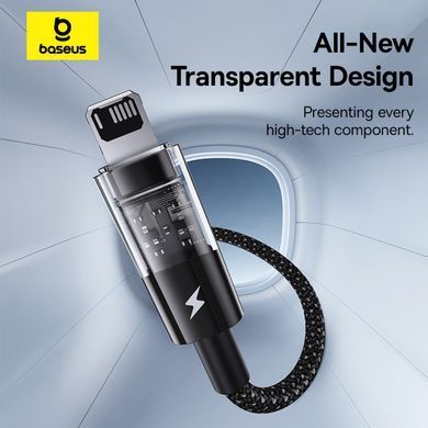 Кабель для зарядки та передачі даних USB to Lightning Baseus Gem 2.4A, 2m (P10373003111-01) Черный 56871