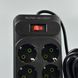 Подовжувач мережевий переноска 6м на 8 розеток + 4USB + 2Type-C UA Power F34U Чорний 63265