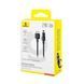 Кабель для зарядки та передачі даних USB to Lightning Baseus Gem 2.4A, 2m (P10373003111-01) Черный 56871