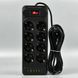 Подовжувач мережевий переноска 6м на 8 розеток + 4USB + 2Type-C UA Power F34U Чорний 63265