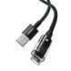 Кабель для зарядки та передачі даних USB to Lightning Baseus Gem 2.4A, 2m (P10373003111-01) Черный 56871