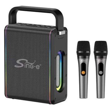 Колонка з мікрофонами Sing-e ZQS V108 караоке колонка портативна Bluetooth колонка 80W бездротова колонка з мікрофонами
