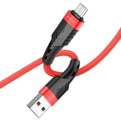 Кабель для зарядки MicroUSB Android BOROFONE BU35 1.2м Червоний