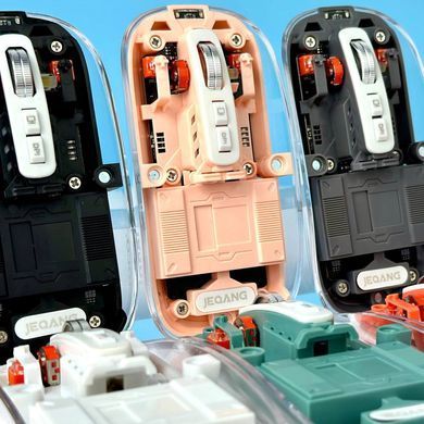 Мишка безпровідна JEQANG JW-AP05 2400 DPI/BT5.2/2.4G Рожевий 44869