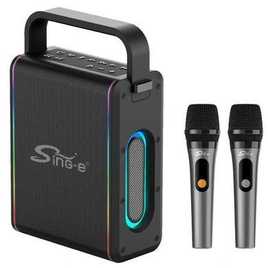Колонка з мікрофонами Sing-e ZQS V108 караоке колонка портативна Bluetooth колонка 80W бездротова колонка з мікрофонами