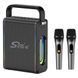 Колонка з мікрофонами Sing-e ZQS V108 караоке колонка портативна Bluetooth колонка 80W бездротова колонка з мікрофонами