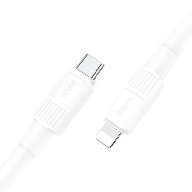 Кабель для телефона із швидкою зарядкою Type-C to Lightning Apple iPhone HOCO X84 Victory 100см 20W Білий