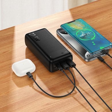 Павербанк 30000mAh зі швидкою зарядкою 22.5W HOCO J159B 2USB 1Type-C Чорний