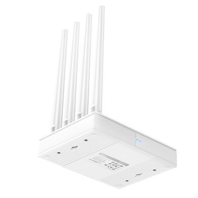 Wi-Fi роутер маршрутизатор для дому та офісу HOCO HI31 з 4 портами (1 WAN + 3 LAN) 1200 Мбіт/с Білий