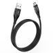 Кабель для зарядки телефону MicroUSB Android HOCO Shadow U93 120см |2.4A| Чорний