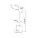 LED лампа настiльна з акумулятором TITANUM TLTF-011W 6W 2700-6000K Білий