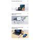 HUB адаптер Usams US-SJ627 4-в-1|Type-C to USB3.0*1 + USB2.0*2 + PD 60 Вт| 10см| Сірий