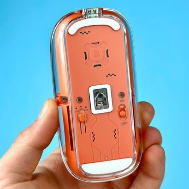 Мишка безпровідна JEQANG JW-AP05 2400 DPI/BT5.2/2.4G Помаранчевий 44869