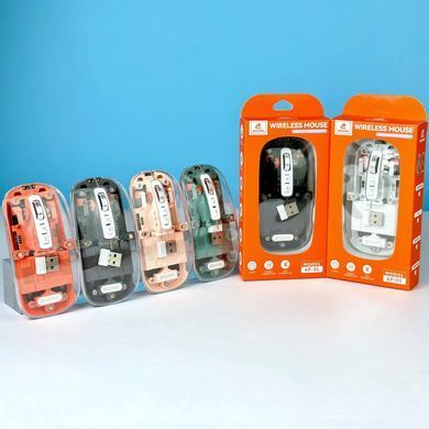 Мишка безпровідна JEQANG JW-AP05 2400 DPI/BT5.2/2.4G Помаранчевий 44869