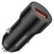 Автомобільний зарядний пристрій із швидкою зарядкою QC3.0 + кабель Micro-USB BOROFONE BZ19A USB/18W Чорний
